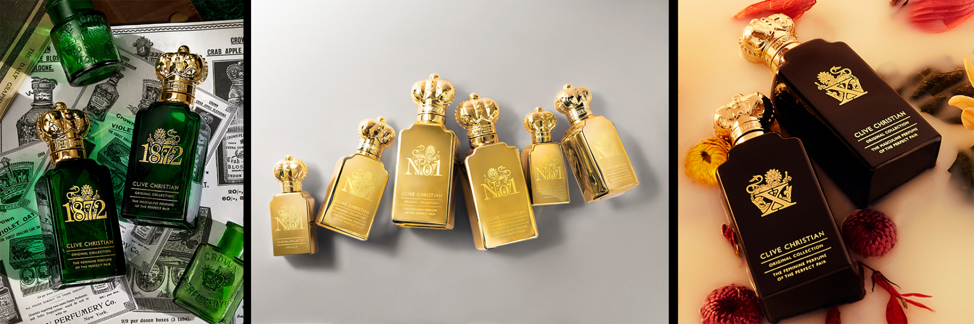 Grote banner van Clive Christian perfumes