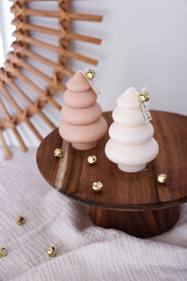 Christmas tree candle round